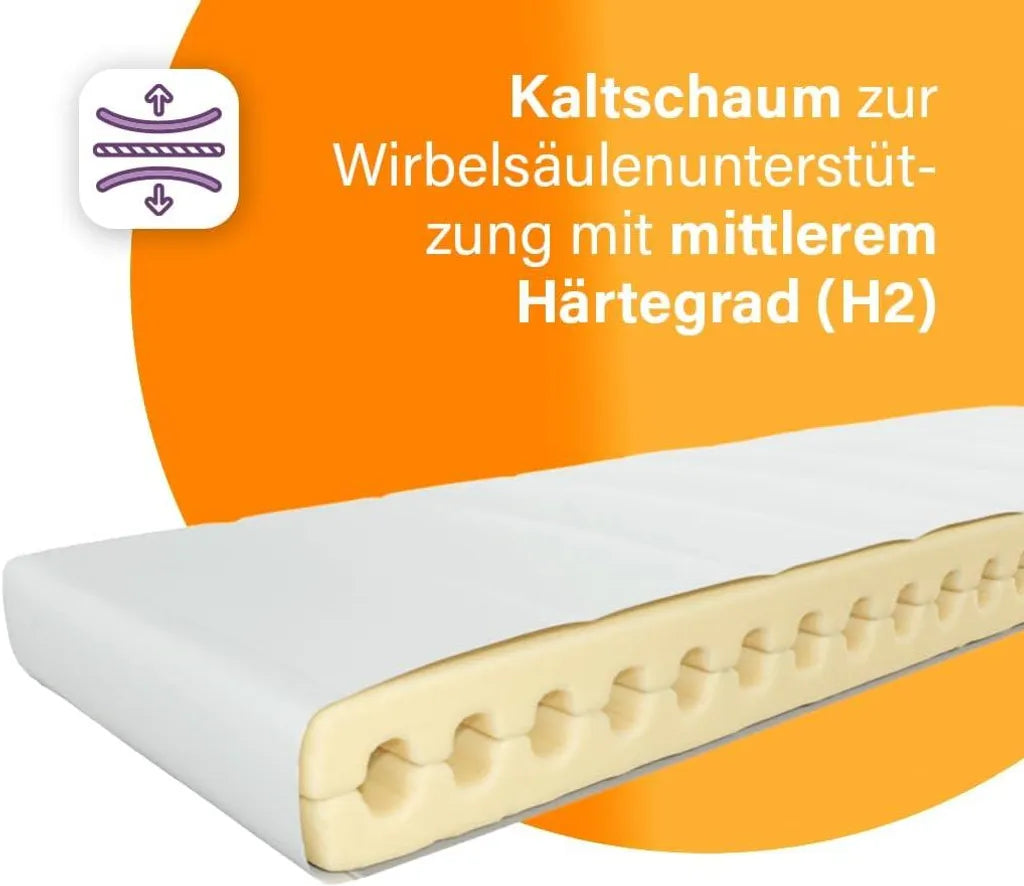 Emma Essentials Schaumstoffmatratze 140×200 cm – 15 cm – H2